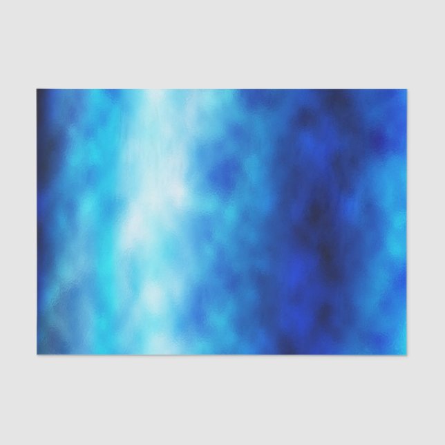 Papier Mousseline Verre bleu (Recto)