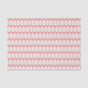 Papier Mousseline Verre de vin rosé rose Winery Enterrement de vie d