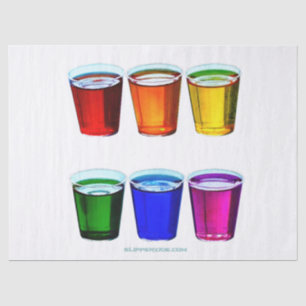 Papier Mousseline Verres à shot de SlipperyJoe's six tasses disposée