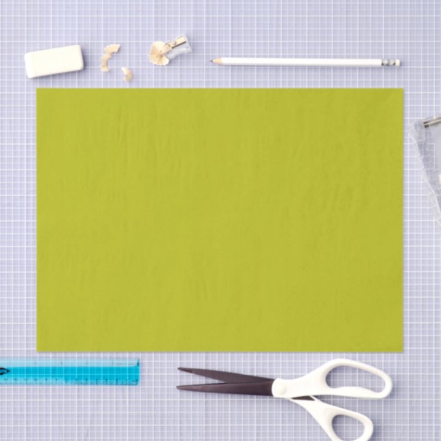 Papier Mousseline Vert Chartreuse Simple Uni Couleur Unie (Artisanat)