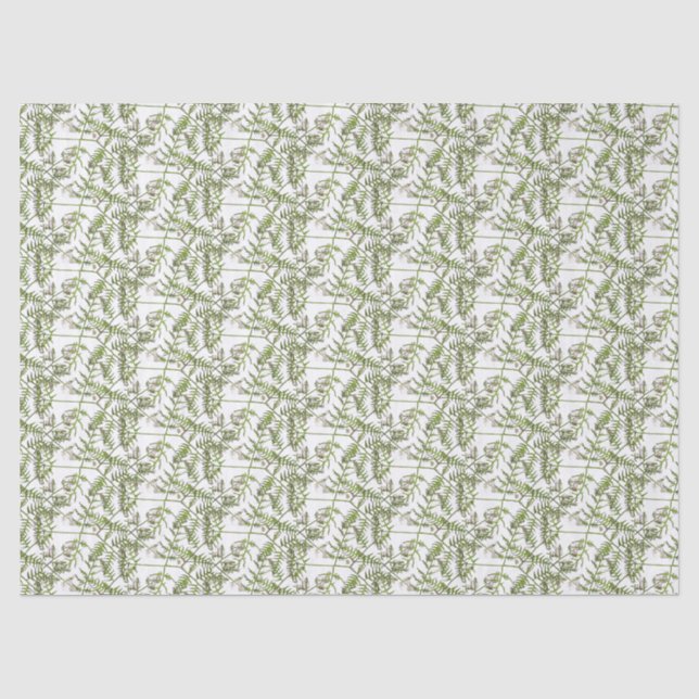 Papier Mousseline vert de printemps  (Recto)