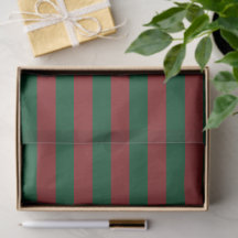 Vert émeraude et Noël rayé rouge Merlot