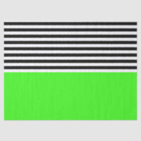 Vert néon avec rayures noires et blanches