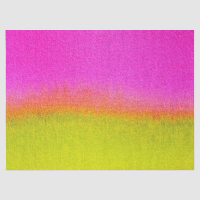 Papier Mousseline Vert orange de rose abstrait d'aquarelle (Recto)
