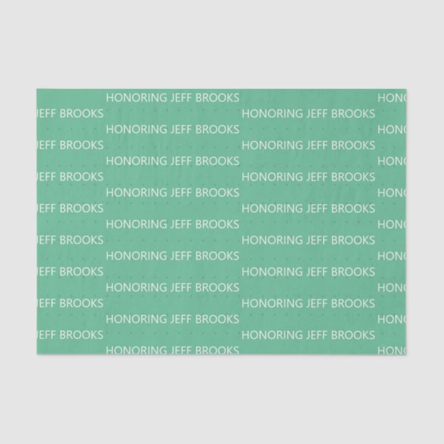 Papier Mousseline Vert personnalisé (Recto)