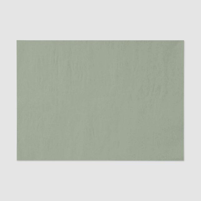 Papier Mousseline Vert Sauge  (Recto)
