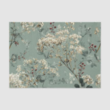Vert sauge rustique floral vintage gras