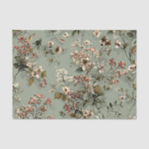 Vert sauge rustique floral vintage gras