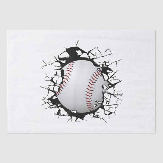 Papier Mousseline Vêtements de baseball - Baseball (Recto)
