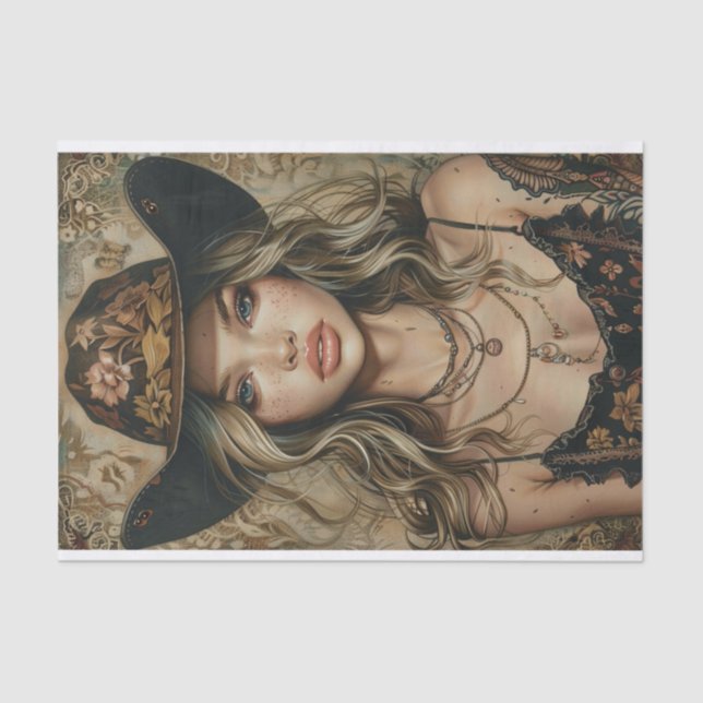 Papier Mousseline Vibes Cowgirl17 (Recto)