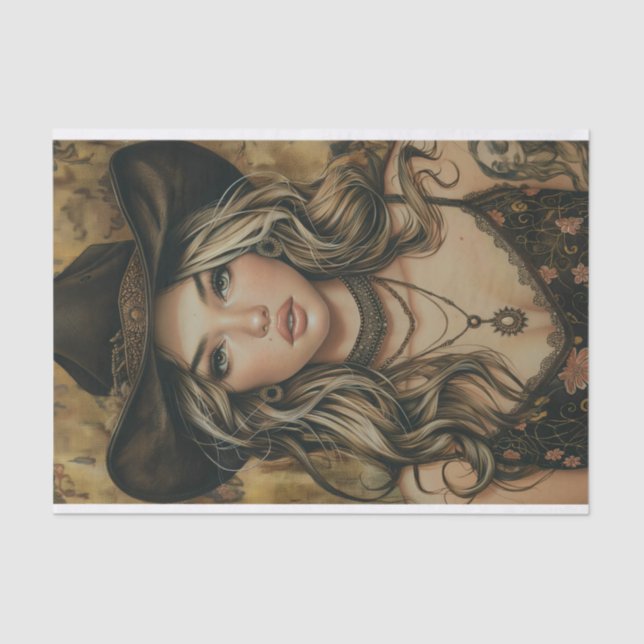 Papier Mousseline Vibes Cowgirl18 (Recto)