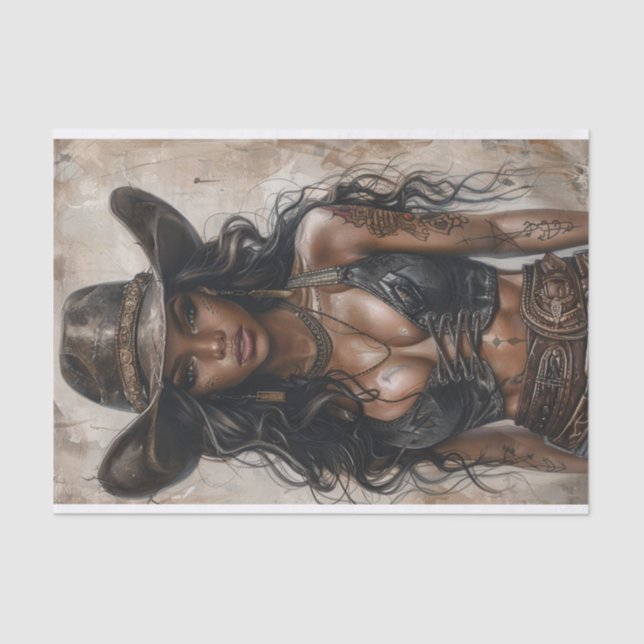 Papier Mousseline Vibes Cowgirl26 (Recto)