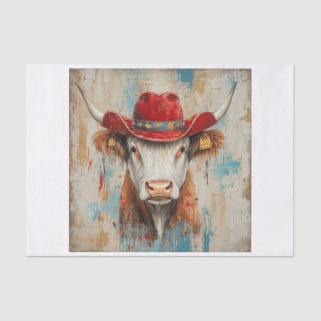Papier Mousseline Vibes de vache Highland5 (Recto)