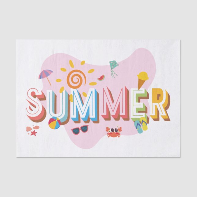 Papier Mousseline Vibes d'été (Recto)