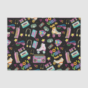 Papier Mousseline Vibes Hip hop des années 90 Retro m'a rendu Motif