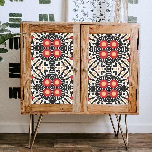 Papier Mousseline Vibrant Découpage de mosaïque ethnique arabesque d (Créateur téléchargé)