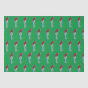 Papier Mousseline Vibrant Green Golf Putting thème