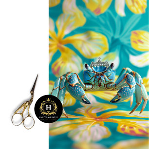 Papier Mousseline Vibrant Vintage Floral King Crabe Découpage