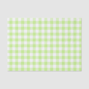 Papier Mousseline Vichy Anis