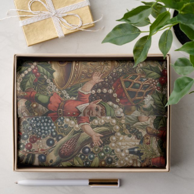 Papier Mousseline Victorian Yuletide Abundance Wrapping Paper (Cadeau)
