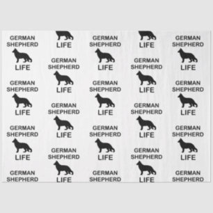 Papier Mousseline vie de berger allemand