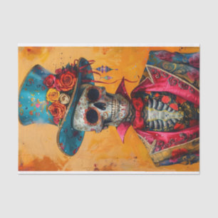 Papier Mousseline Vie de squelette1