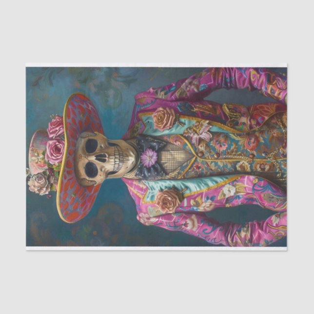 Papier Mousseline Vie de squelette2 (Recto)