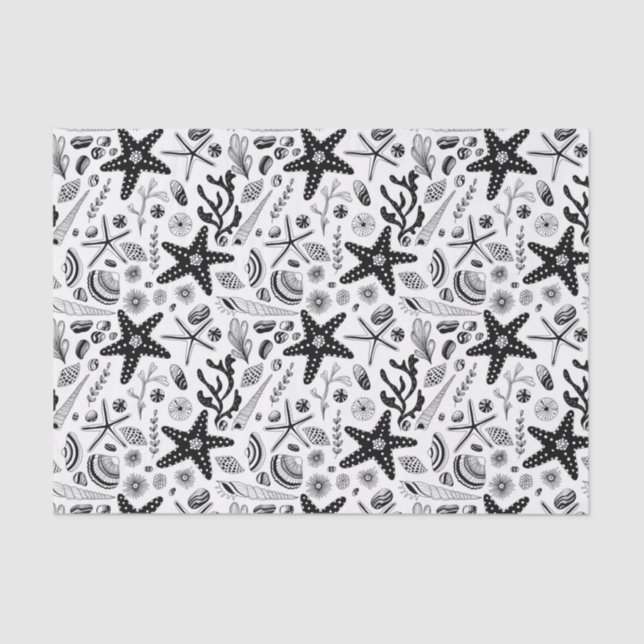 Papier Mousseline Vie marine (Recto)