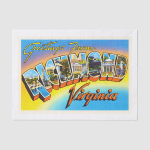 Papier Mousseline Vieille carte postale de Vintage voyage de