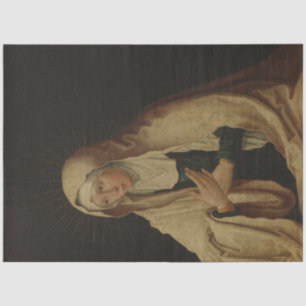 Papier Mousseline Vierge Marie voilée (par Lucas van Leyden)