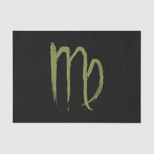 Papier Mousseline Vierge Zodiaque Anniversaire Août Septembre Astrol (Recto)