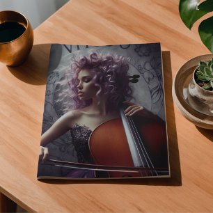 Papier Mousseline Vierge Zodiaque Musicienne Violoncelle Découpage
