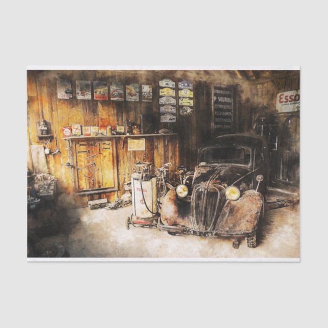 Papier Mousseline Vieux déo de voiture Vintage classique (Recto)