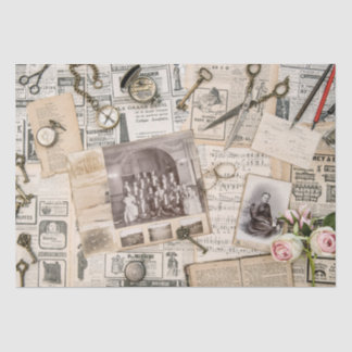 Papier Mousseline vieux journal (collection) Tissue Paper