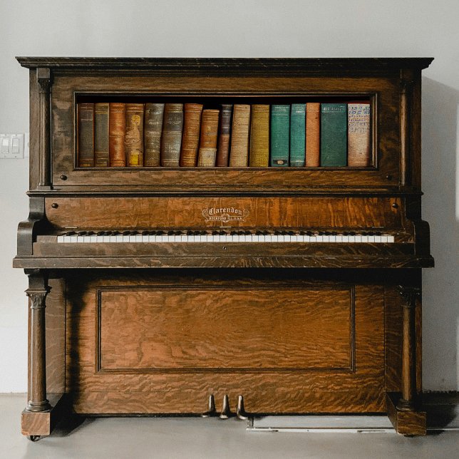 Papier Mousseline Vieux livres sur les étagères Découpage (Créateur téléchargé)