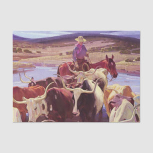 Papier Mousseline "Vieux Texas" de W Herbert Dunton