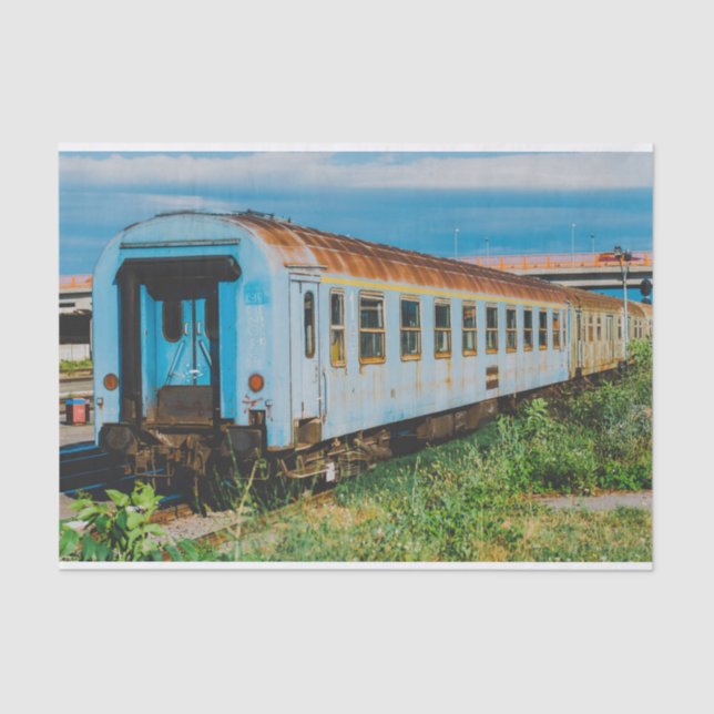 Papier Mousseline Vieux train (Recto)