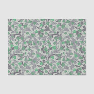 Papier Mousseline Vignes vintages de lierre vert poussant sur Trelli