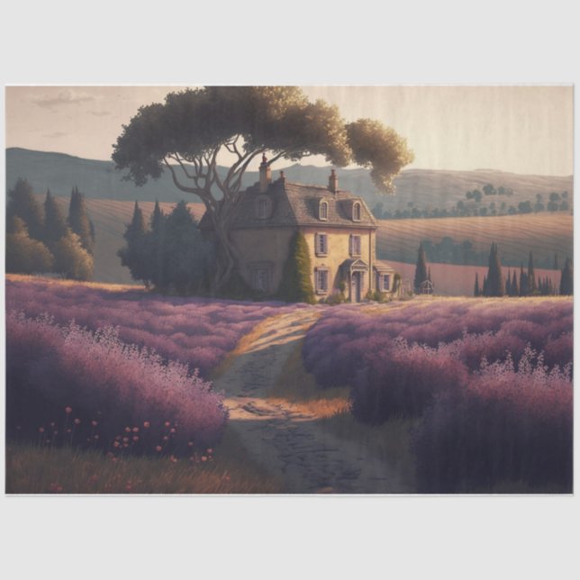 Papier Mousseline Villa Lavendar (Recto)