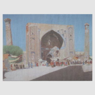 Papier Mousseline Ville antique de Samarkand (par Vasily Vereshchagi