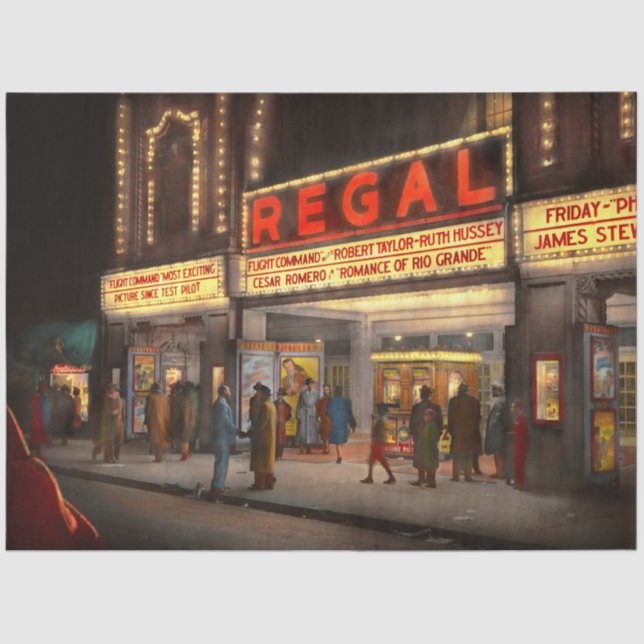 Papier Mousseline Ville - Chicago IL - Nightlife at the Regal Theatr (Recto)