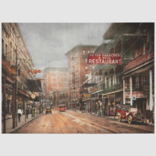Papier Mousseline Ville - Nouvelle-Orléans - Un regard sur l'avenue