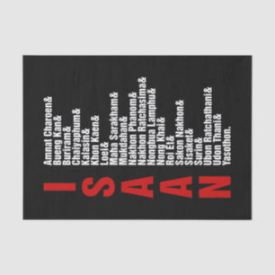 Papier Mousseline Villes d'Isaan, Thaïlande