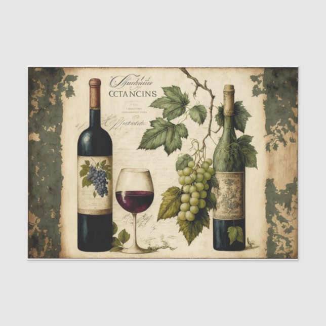 Papier Mousseline Vin fin (Recto)