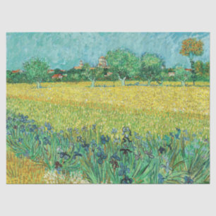 Papier Mousseline Vincent van Gogh - Champ avec Iris près d'Arles