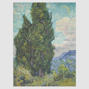 Papier Mousseline Vincent van Gogh - Cyprès