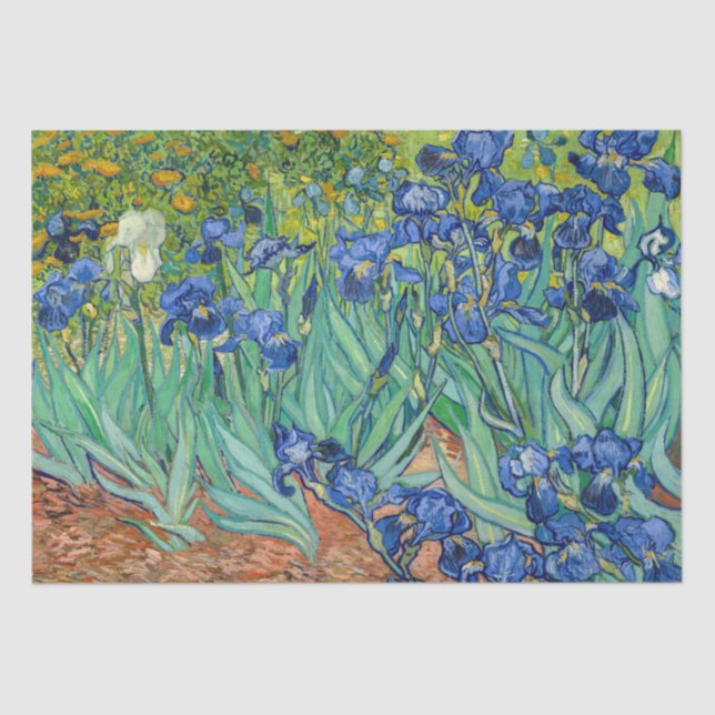 Papier Mousseline Vincent Van Gogh - Irises (Recto)