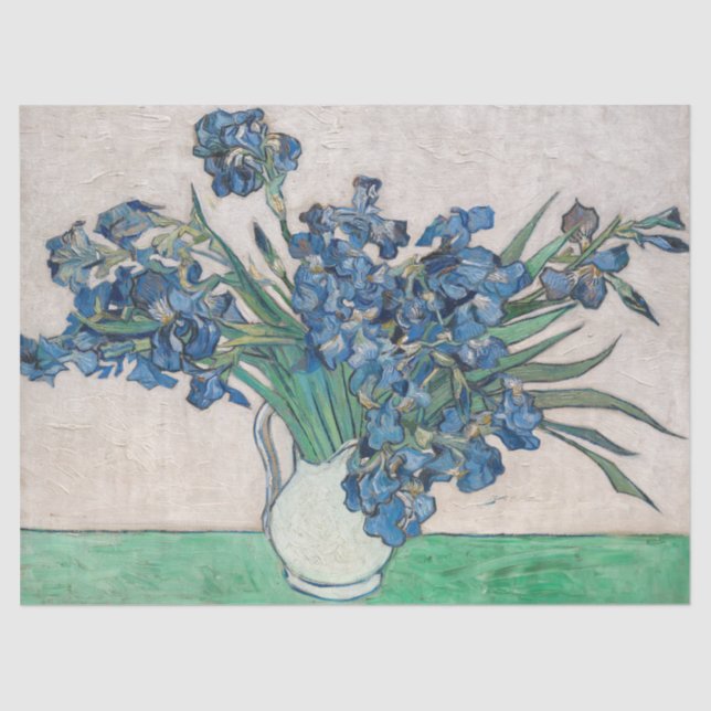 Papier Mousseline Vincent van Gogh - Irises (Recto)