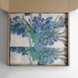Papier Mousseline Vincent Van Gogh Irises. Impressionnisme bleu flor<br><div class="desc">Vincent Van Gogh "Irises" papier de tissu. Impressionnisme art floral bleu.</div>