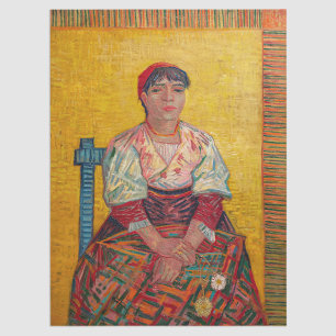 Papier Mousseline Vincent Van Gogh - La femme italienne